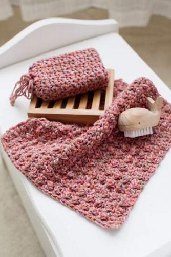 Crocheted Baby Bath Set